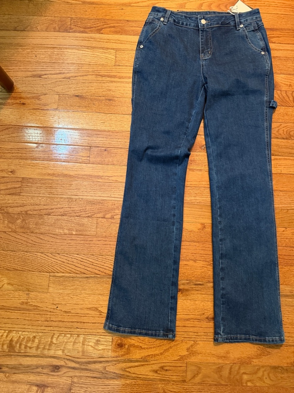 Dark Blue Women's Cargo Jeans